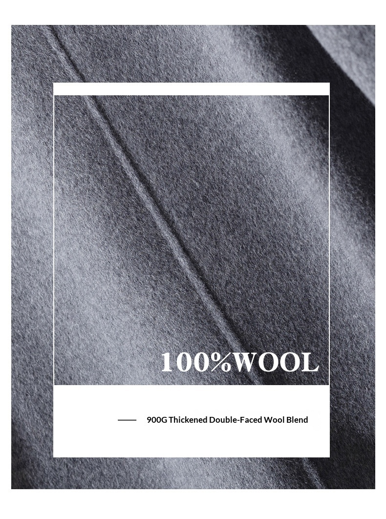 boy Boy Boy Autumn Winter New Men's Double-Breasted Short Double-Sided Wool Coat Business Casual Suit Collar Woolen Jacket_voghion.com