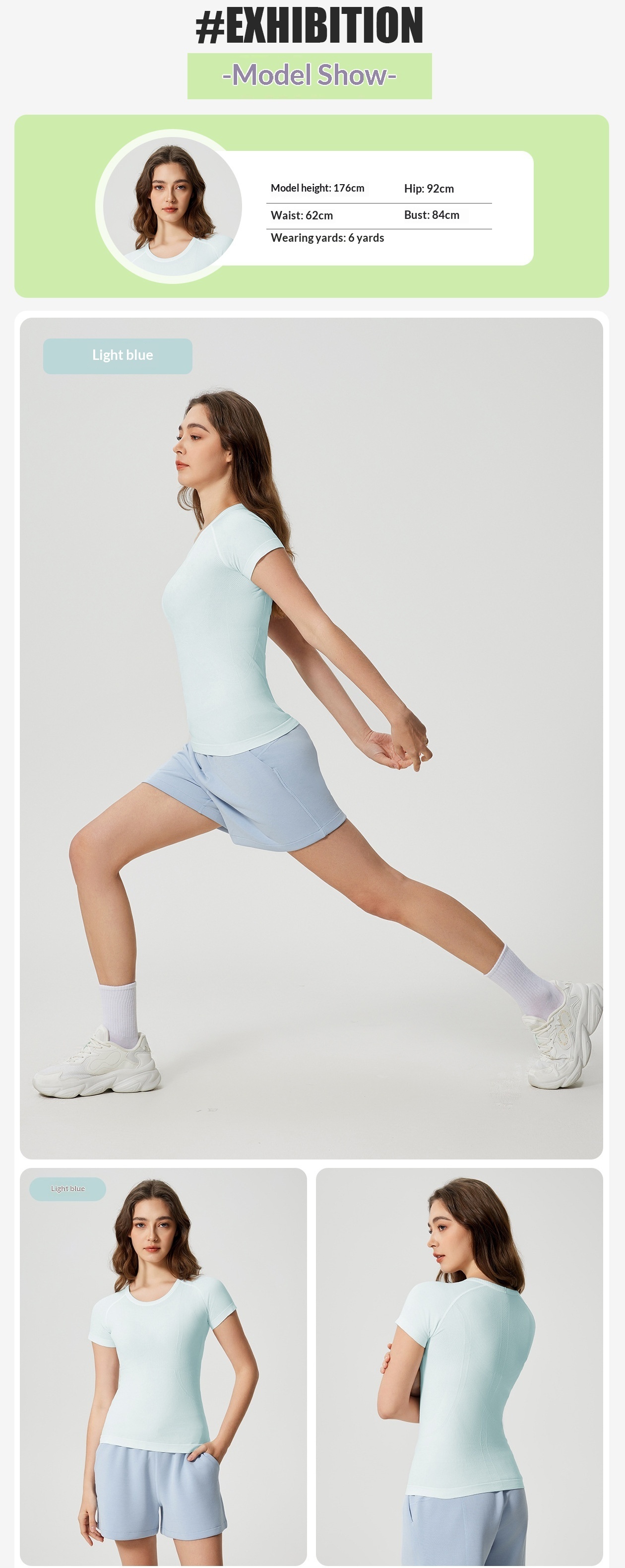 ChicShe Spring Summer New Women's Round Neck Sports T-Shirt Running Fitness Top Slim Fit Breathable Yoga Short Sleeve S2067_voghion.com