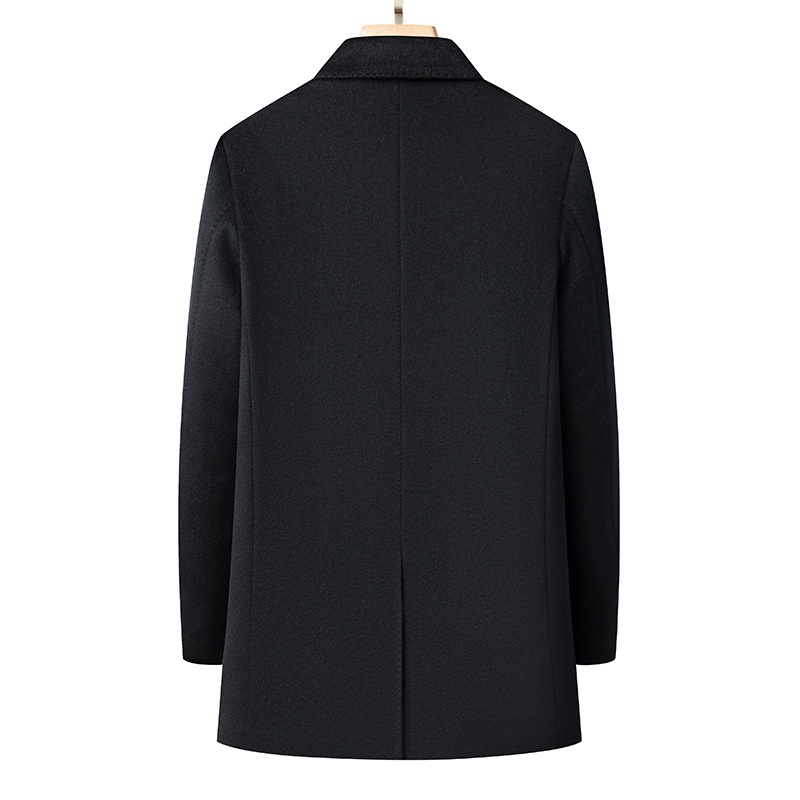 boy Boy Boy Wool And Goose Down Coat With Cashmere Men, Turn-Down Collar, Winter New Mid-Length Business Thickened Woolen Jacket For_voghion.com