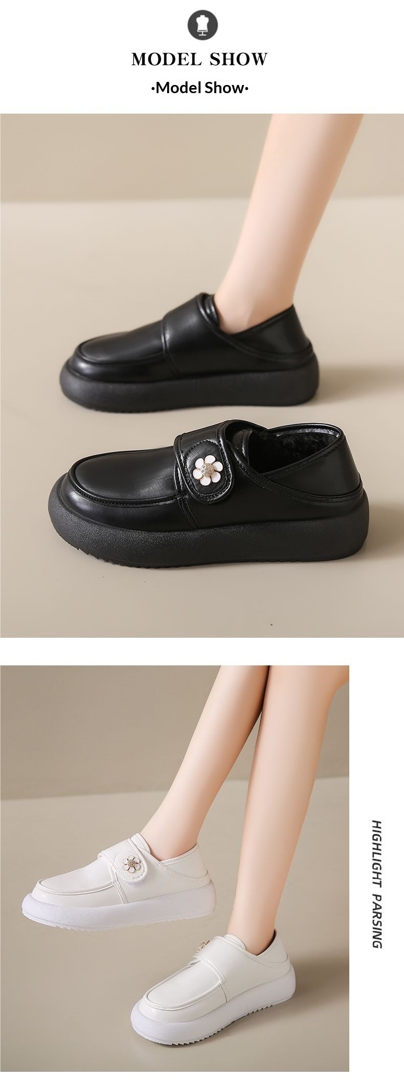 ShoeGlobe Nurse Damenschuhe, Herbst, weich, bequem, langlebig, vielseitig, dicke Sohle, Klettverschluss, leichte Arbeitsschuhe, weiß_voghion.com