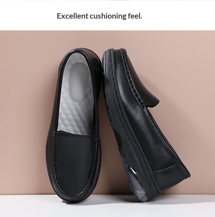 ShoeGlobe Nurse Autumn Atmungsaktive, weiche Sohle, weiß, rutschfest, gepolstert, höhenverstärkende Einzelschuhe, Spezialschuhe für medizinische Zwecke_voghion.com