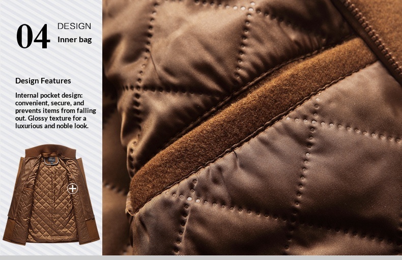 Manteau d'hiver en laine européenne pour garçon, veste à double col, vente en gros transfrontalière, vêtements pour hommes grandes tailles_voghion.com