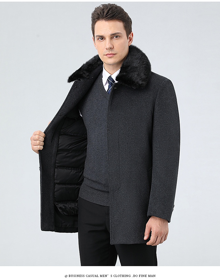 boy Boy Boy Winter Down Liner Cashmere Mid-Length Middle-aged Men Dad Wear Warm Fur Collar Woolen Coat_voghion.com