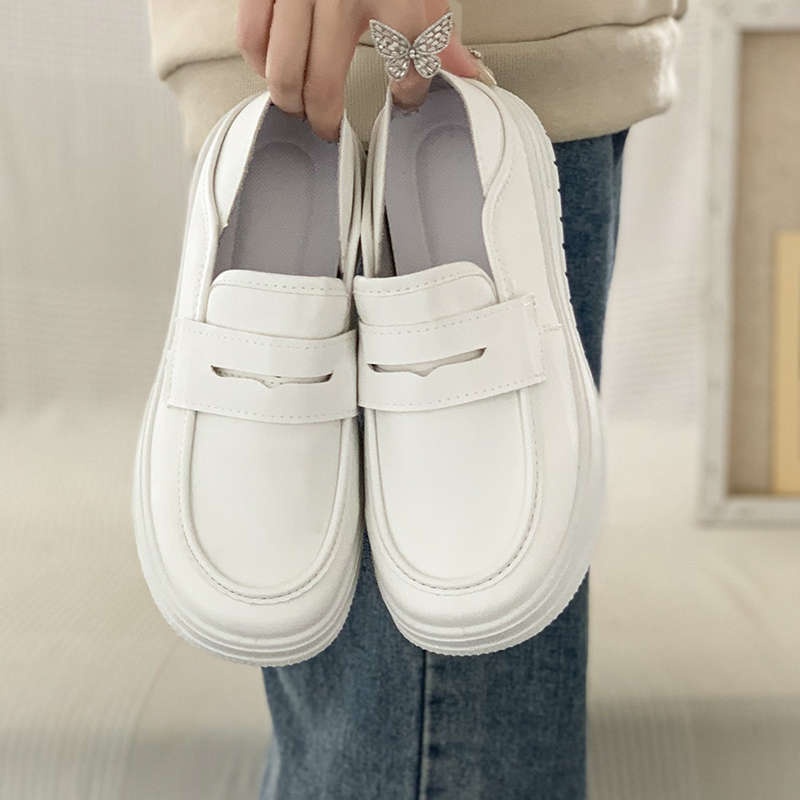 ShoeGlobe Damen-Pflegeschuhe in Weiß, weiche Sohle, beidseitig tragbar, neues Modell Frühjahr/Herbst 2025, bequem für lange Arbeitstage, ideal für medizinische Berufe_voghion.com