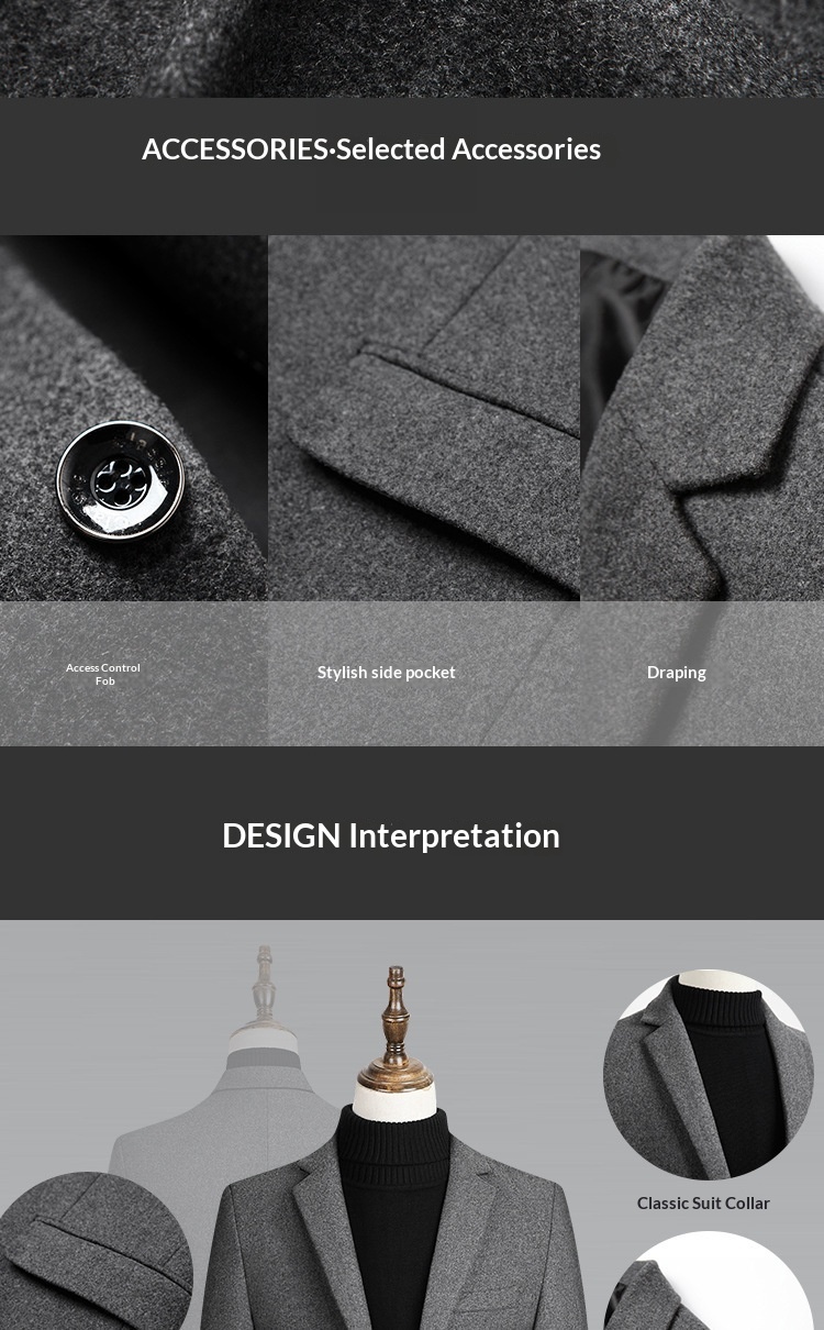 boy Boy Boy 2025 Herbst/Winter Neuer Herren-Wollblazer Business Casual Jacke Einzelanzug Herren_voghion.com