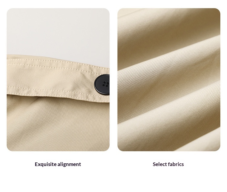 Women's Clothing Women's Clothing Women's Clothing Women's Clothing British Style Petite Short Jacket Trench Coat Casual Elegant Autumn New Korean_voghion.com