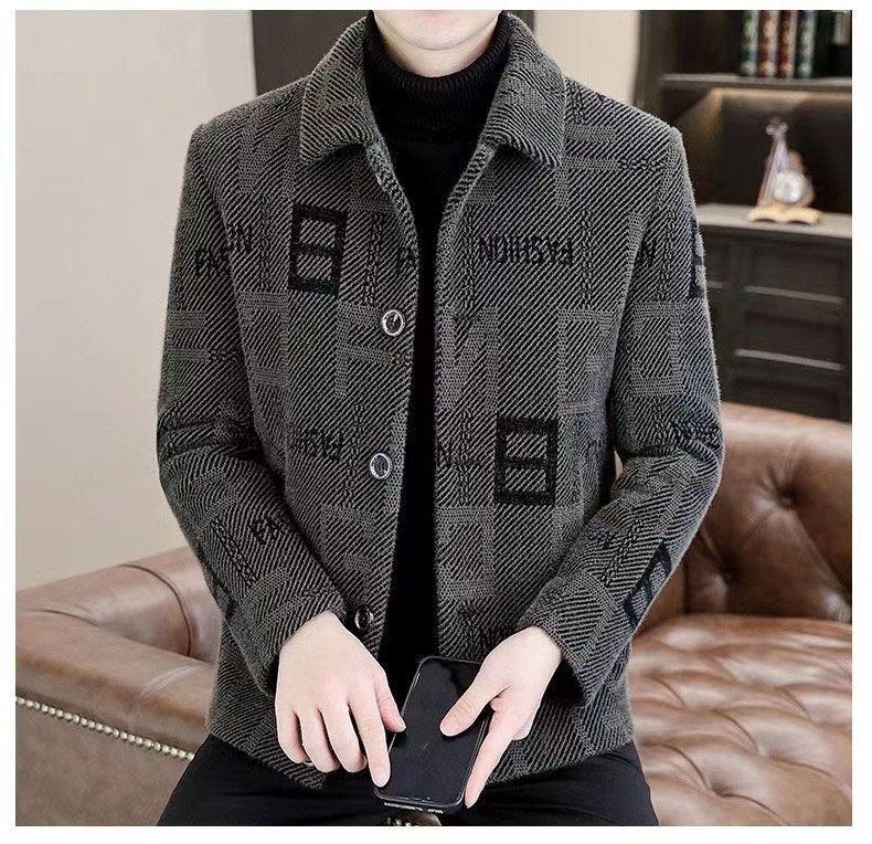boy Boy Boy 2023 Men's Autumn Winter New Short Woolen Coat Korean Style Warm Thickened Casual Jacket_voghion.com