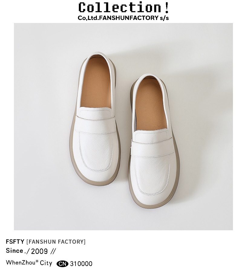 ShoeGlobe Fan Shun 1018-6 Umstandsschuhe zum Hineinschlüpfen, weiche Sohle, bequeme flache Schuhe für Krankenschwestern, weiße Freizeitschuhe für Damen_voghion.com