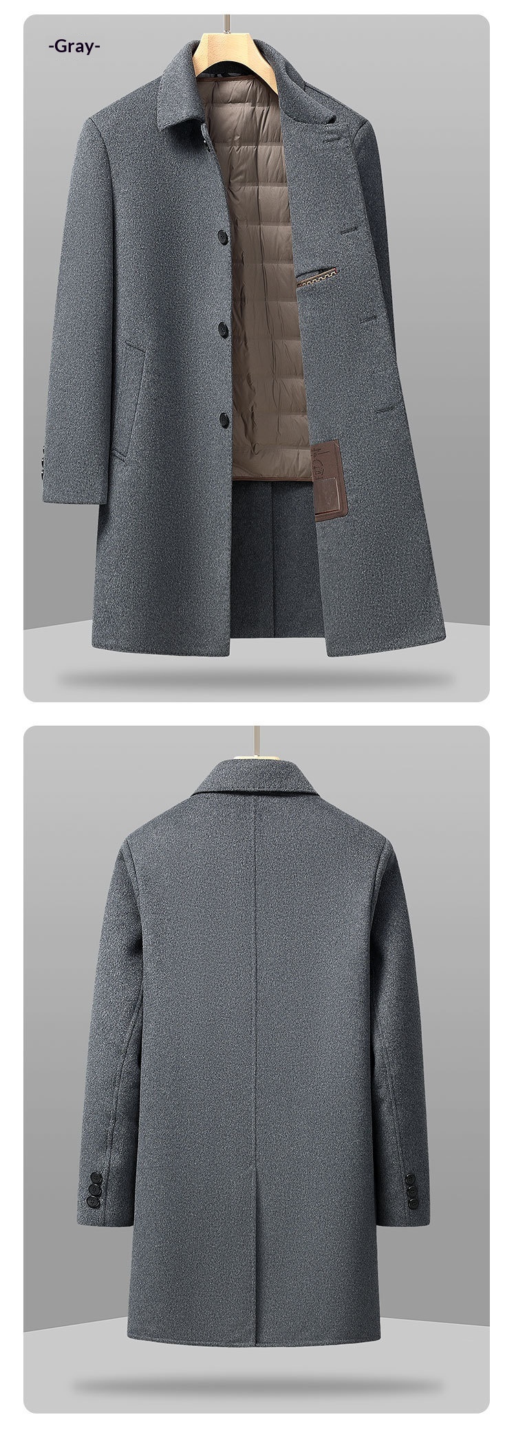 boy Boy Boy Plus Size Coat Men, Mid-Length, Winter Thickened Wool Double-Sided Woolen Coat, Oversized For Big And Tall Men_voghion.com