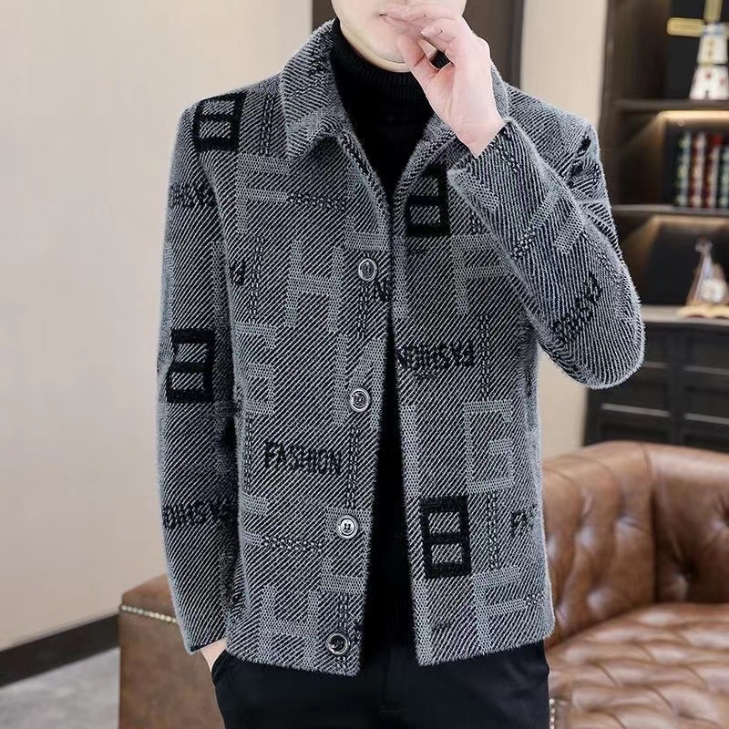 boy Boy Boy 2023 Men's Autumn Winter New Short Woolen Coat Korean Style Warm Thickened Casual Jacket_voghion.com