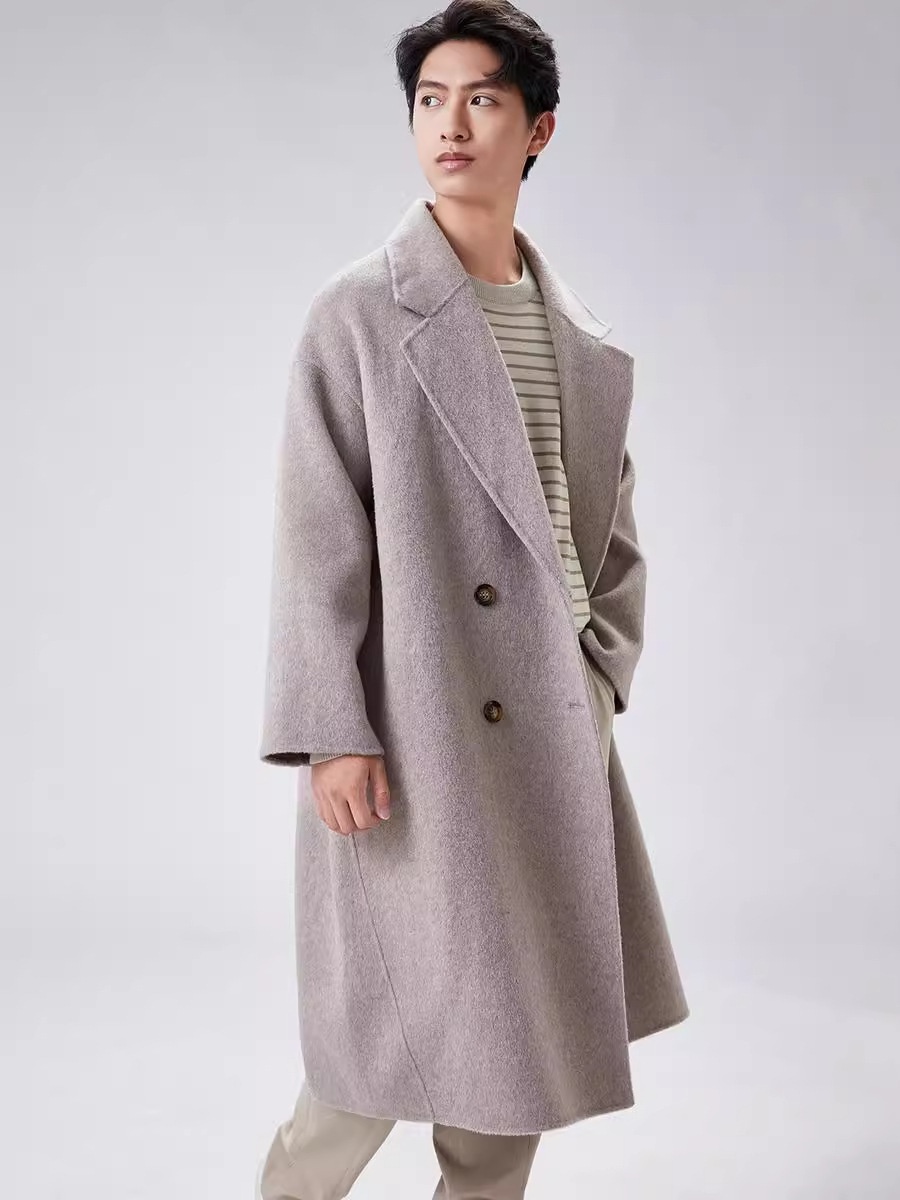 boy Boy Boy 2025 Autumn Winter Men's Coat 20% Alpaca 80% Wool British Style Loose Jacket MRT2110_voghion.com