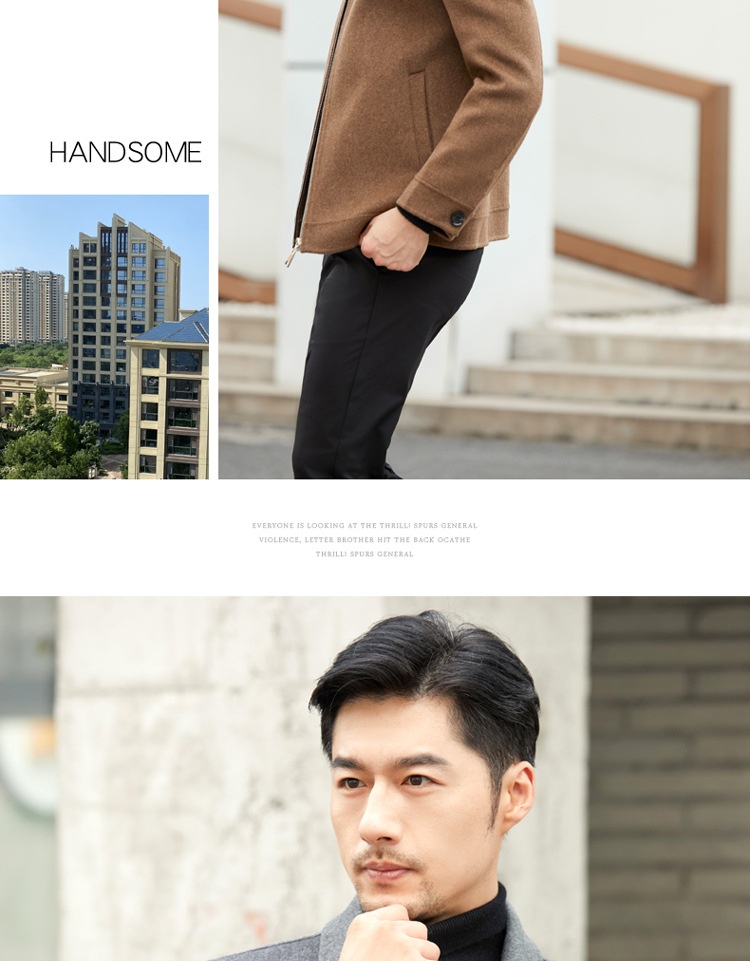 boy Boy Boy 2021 New Winter Coat Men's Turn-Down Collar Short Middle-Aged Double-Sided Wool Jacket_voghion.com