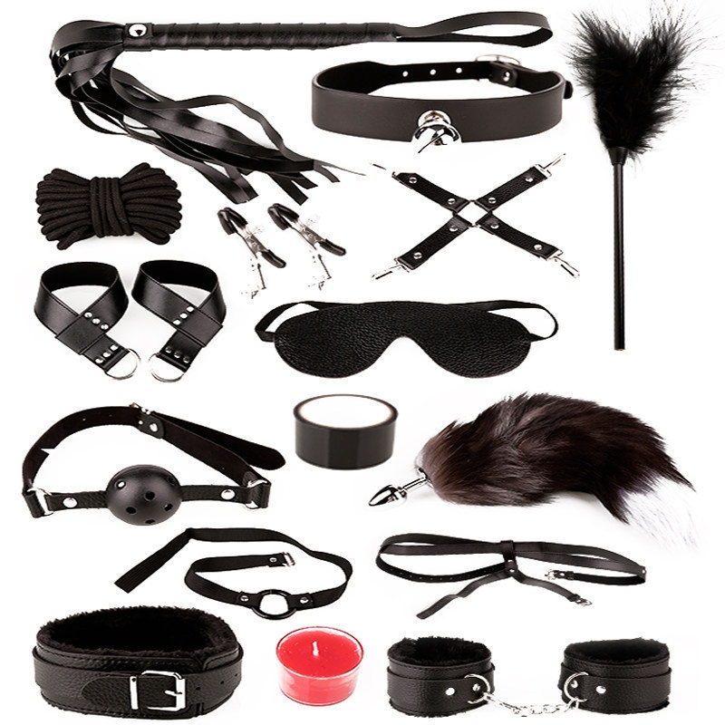 Serie de sexo Eros Lab SM: Esposas de bondage misteriosas para coqueteo entre hombres y mujeres, esposas para pies, juguetes, productos para adultos_voghion.com