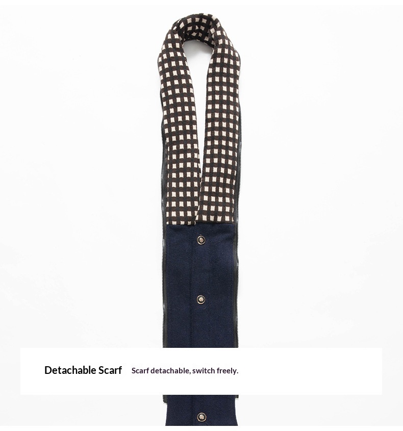 boy Boy Autumn Winter European Size Business Fashion Scarf Non-Iron Coat Men's Cross-Border Wool Jacket_voghion.com