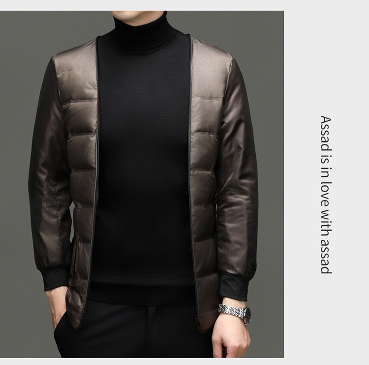 Boy Brand mittellanger Wollmantel aus reiner Wolle, Herren-Winterjacke mit herausnehmbarem Daunenfutter und Kragen_voghion.com