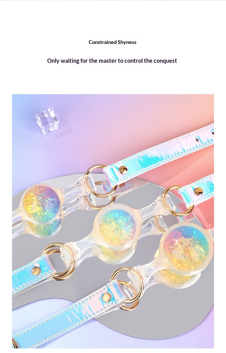 Eros Lab Platinum Silicone Aurora Ball SM Props Training Mouth Plug Tools Binding And Torture Female Sex Toys_voghion.com