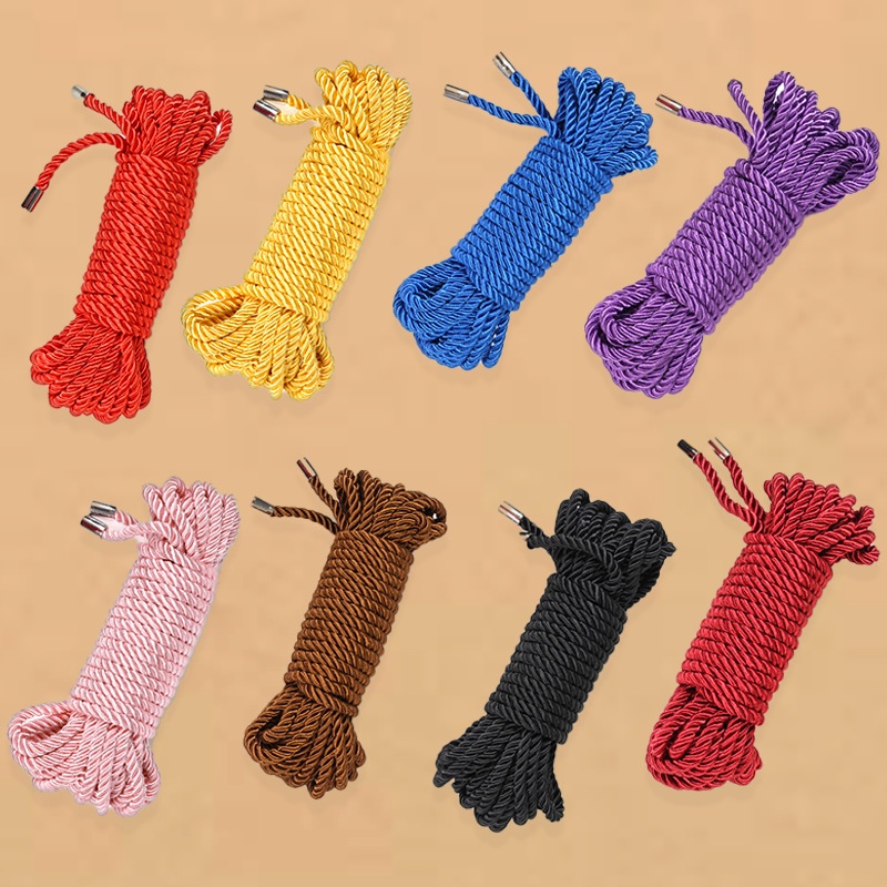 Eros Lab Metal Head Silk Binding Fun Props SM Rope Supplies Adult Emotional Sex Aid Tools Female Training_voghion.com