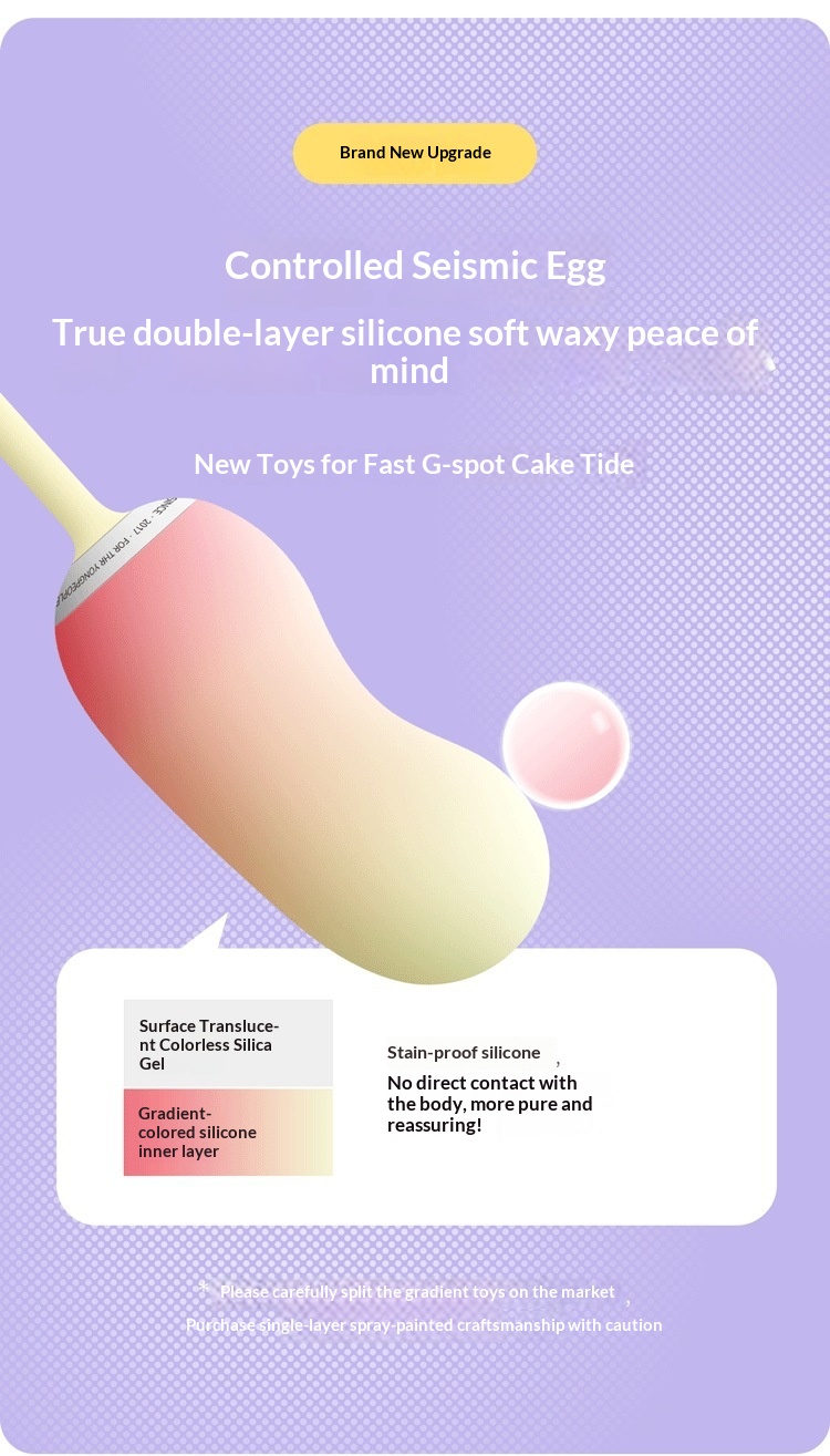 Eros Lab Shy Vibrating Egg AI Version Mini Vibrator Female Wearable Toy Remote Control Adult Products For Women_voghion.com