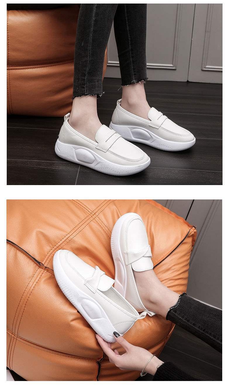 ShoeGlobe ShoeGlobe Nurse Women Summer Soft White Shoes Breathable Non-Slip Comfortable Hospital Work Odor-Resistant Thick Sole Flats_voghion.com