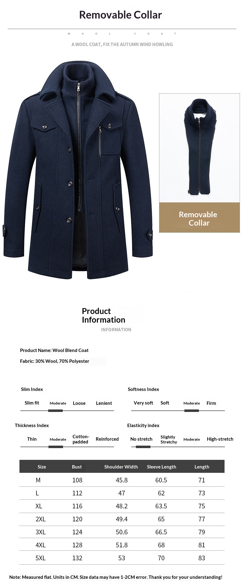 boy Boy Autumn Winter Business Wool Fashion Double Collar Cold-Resistant Men's Jacket Cross-Border Woolen Coat_voghion.com