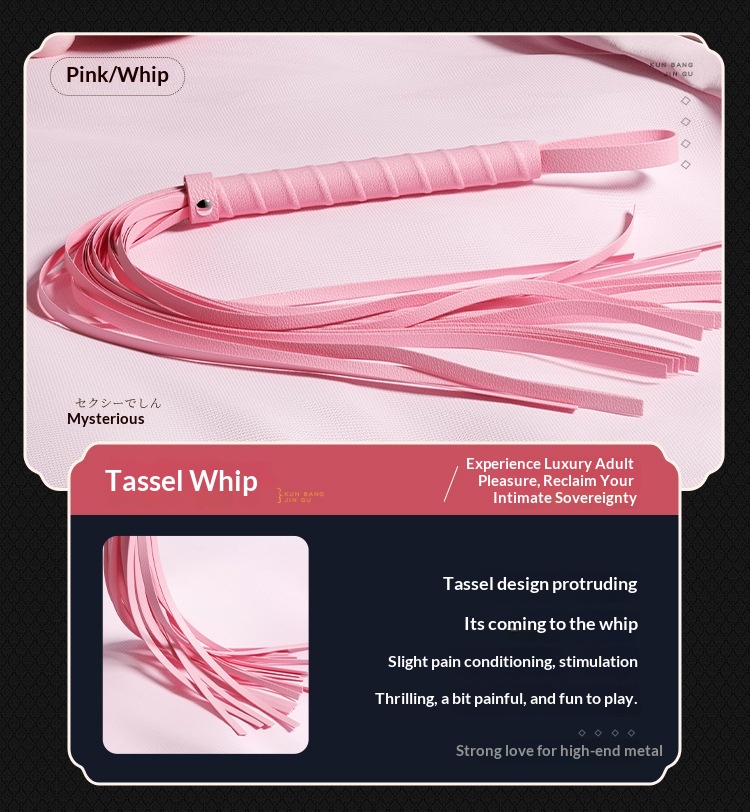 Eros Lab SM Props 8-Piece Bondage Handcuffs Whip Adult Couple Foreplay Set Sex Toys_voghion.com