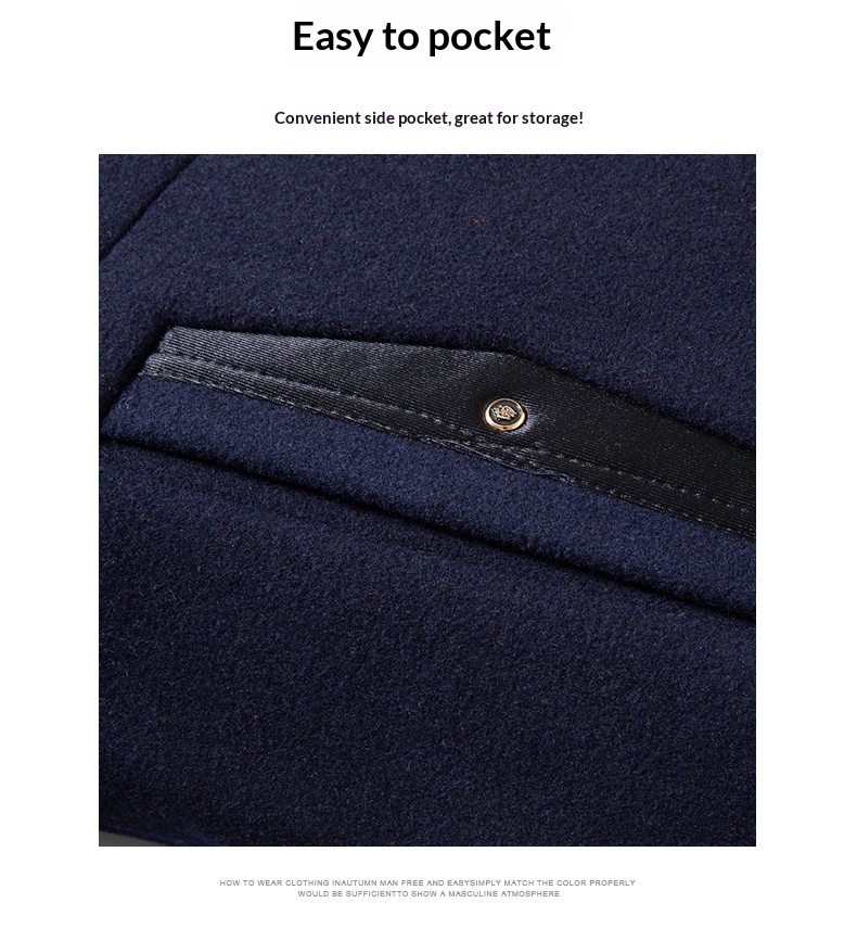 boy Boy Autumn Winter European Size Business Fashion Scarf Non-Iron Coat Men's Cross-Border Wool Jacket_voghion.com