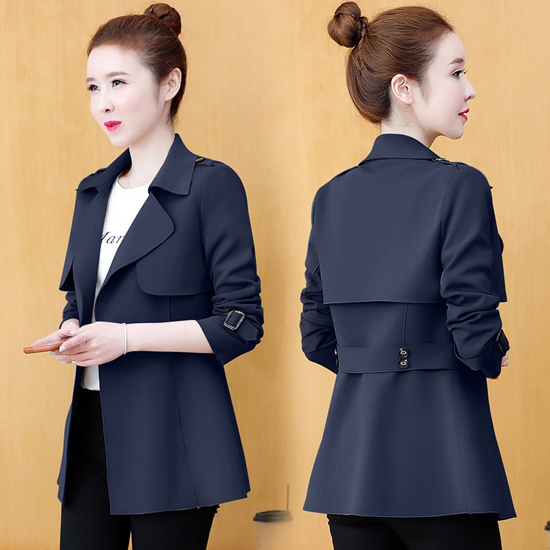 2023 New Spring Fashion Stylish Women's Early Versatile Trench Women's Top Short Coat Trendy_voghion.com