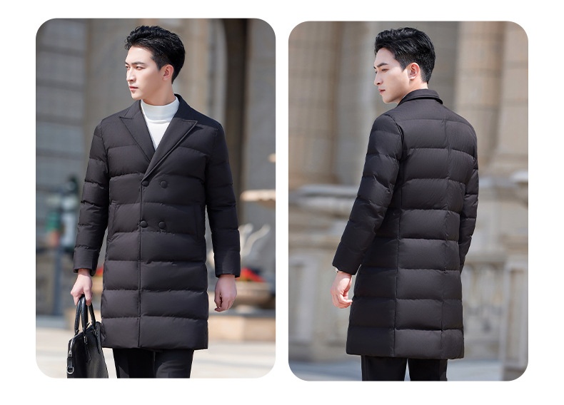 boy Professional Down Cotton Jacket For Men 2024 Winter Hotel Mall Front Desk Workwear Office Sales Thickened Work Uniform_voghion.com