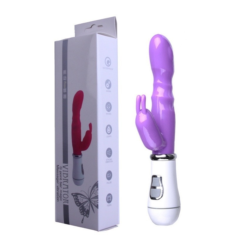 Eros Lab Dual Vibration G-Spot Vibrator Rabbit AV Massager Female Masturbator Vibrating Dildo Adult Sex Toys Wholesale_voghion.com