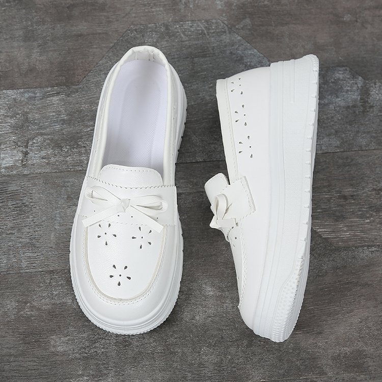 ShoeGlobe Damen-Krankenschwesterschuhe mit weicher Sohle, atmungsaktiv, ermüdungsfrei, bequem, rutschfest, einzeln, Neuheit Frühjahr/Sommer 2025, weiß, medizinische Schuhe_voghion.com