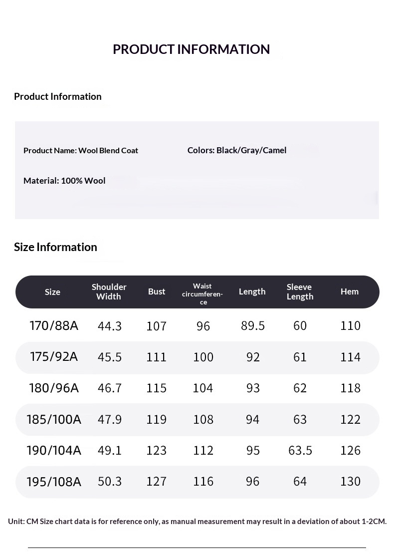 Trench-coat mi-long en laine pour homme, 100 % coton, intérieur en duvet de canard, idéal pour l'automne et l'hiver._voghion.com