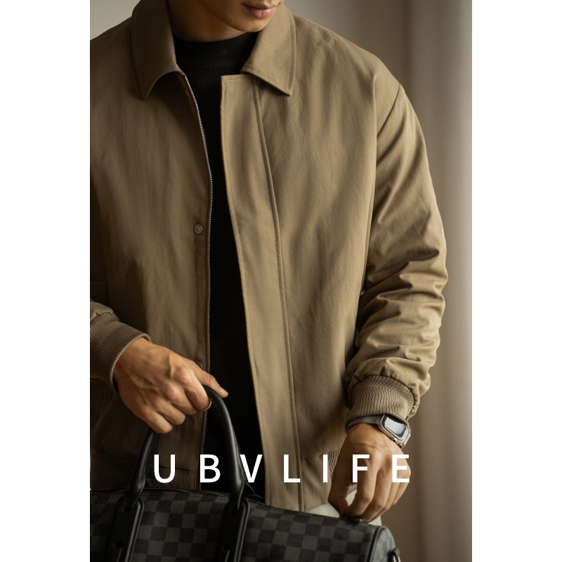 Amerikaanse stijl turn-down kraag werkkleding donsjack heren 2025 lente nieuwe warme korte losse jas vest voor heren_voghion.com