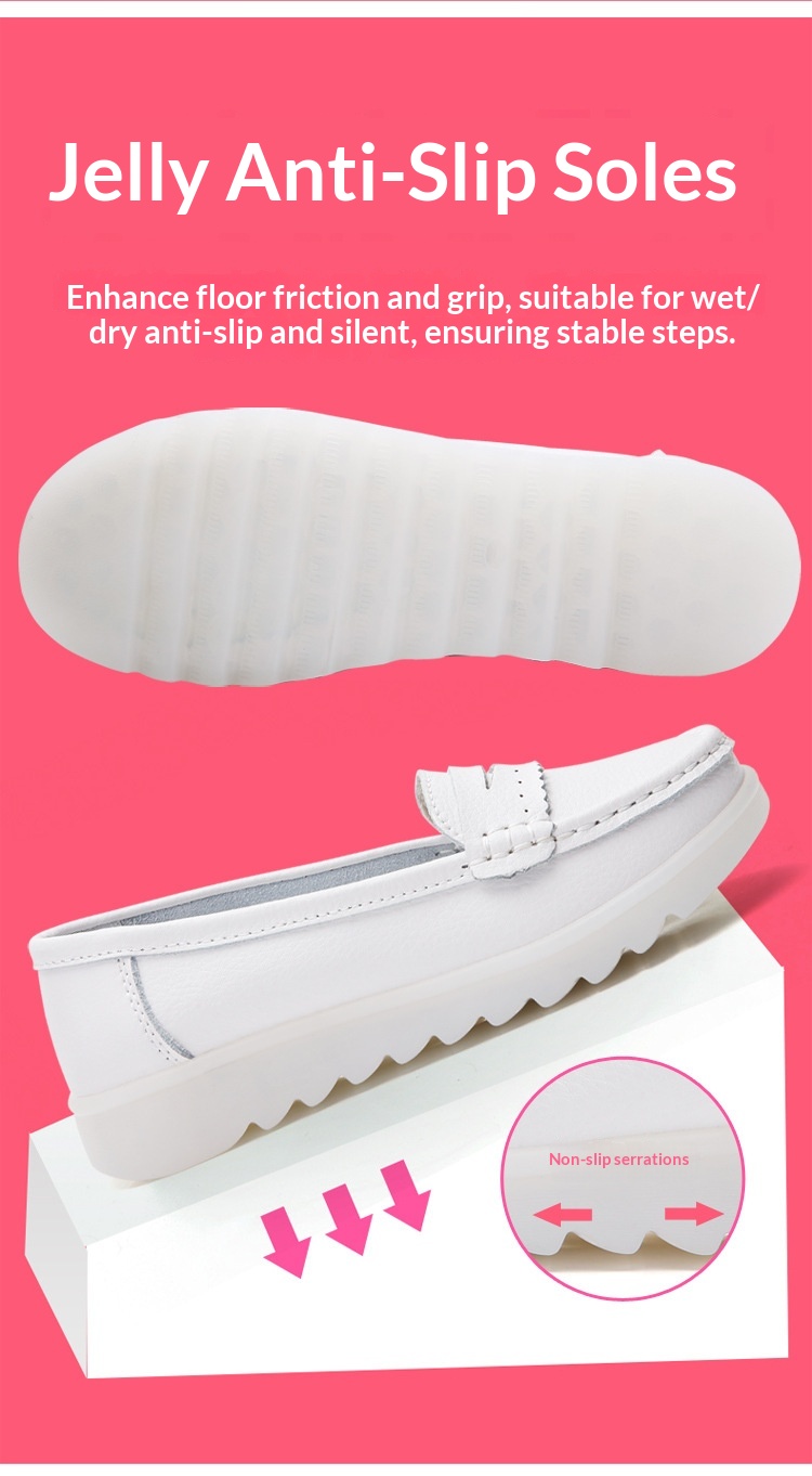 ShoeGlobe Damen-Krankenschwesterschuhe, weich, atmungsaktiv, bequem, dicke Sohle, einzeln, neues Modell, weiß, auf Lager, für Dropshipping_voghion.com