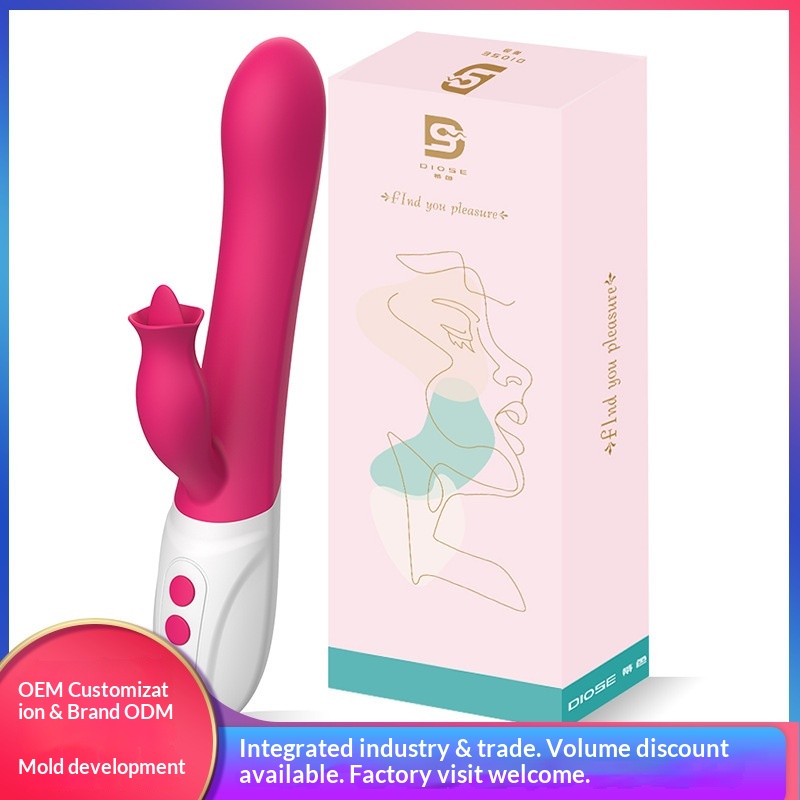 Eros Lab Wholesale AV Electric Tongue Licking Insertion Stick Silicone Vibrator Adult Masturbator Female Sex Toys_voghion.com