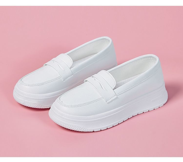 ShoeGlobe Damen-Krankenschwesterschuhe, dicke Sohle, atmungsaktiv, für Frühling und Herbst, bequem, zum Hineinschlüpfen, lässiger Low-Top-Schuh, geeignet für medizinische Zwecke_voghion.com