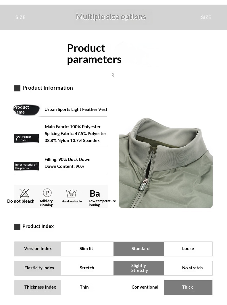 Giubbotto invernale leggero e caldo da uomo, con cappuccio e gilet sportivo da esterno_voghion.com