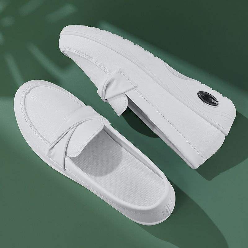 ShoeGlobe ShoeGlobe Soft Nurse For Women, Non-Slip Hospital Work New Cushioned Casual Shoes, Thick Sole Beauty Salon White Shoes_voghion.com