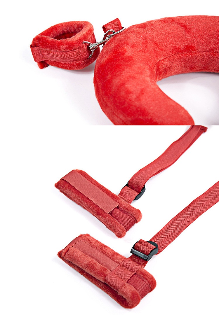 Eros Lab SM Bett Hand- und Fußfesseln-Spielzeugset Fesselung Spreizbeinkissen Requisiten Sexspielzeug für Erwachsene_voghion.com