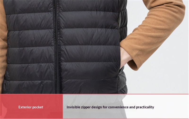 Leichte Herren-Daunenjacke für Herbst und Winter, kurz geschnitten, mit Stehkragen, ultraleicht, lässig und ultraleicht._voghion.com