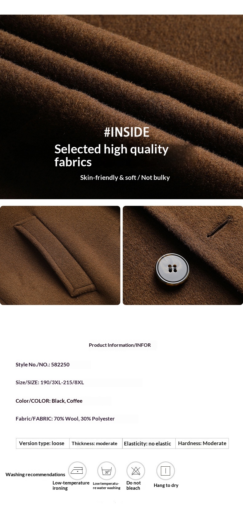 boy Boy 2025 Winter New Men's Long Double-Breasted Plus Size Business Casual Light Reversible Wool Coat_voghion.com