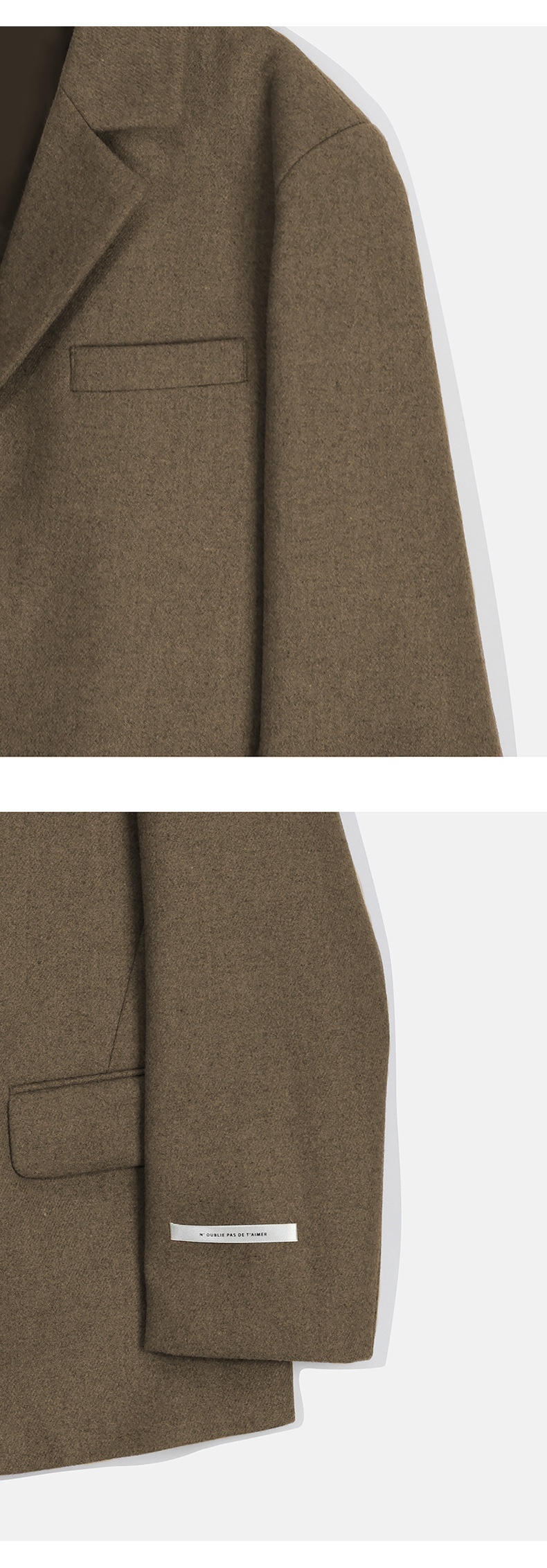 boy Boy ASCLO Korean Version Autumn Winter New Men's Short Old Money Style Trendy Handsome Versatile Suit Wool Coat_voghion.com