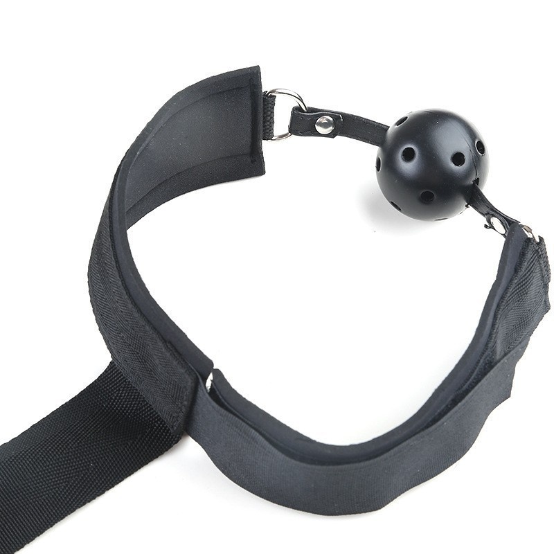 Eros Lab SM Set Sexspielzeug für Paare im gemeinsamen Bett Hilfsmittel Mundknebel Handschellen Fesselseil_voghion.com