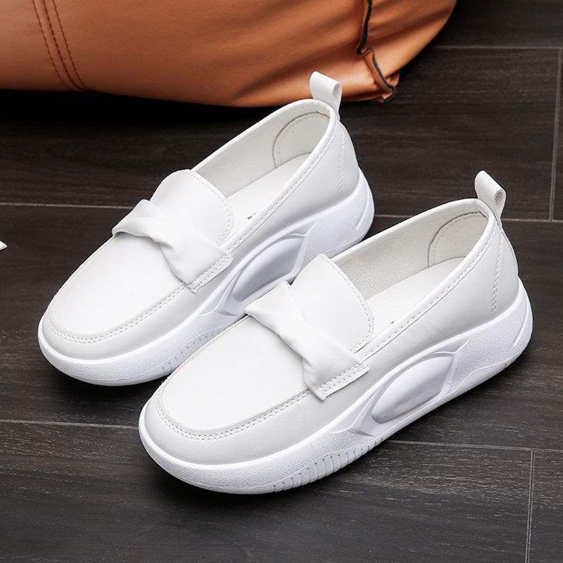 ShoeGlobe Schuhmodell „New Style Nurse“ für Damen: Weich, atmungsaktiv, bequem, weiß, geruchshemmend, mit dicker Sohle und rutschfester Sohle._voghion.com