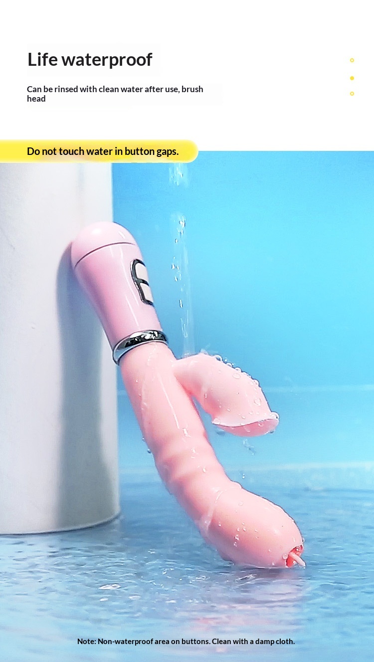 Eros Lab Vibratore Passionale per Donne, Doppia Vibrazione, Giocattolo per Adulti, Masturbatore Femminile, Lecca la Lingua, Giocattolo Sessuale per l'Orgasmo_voghion.com