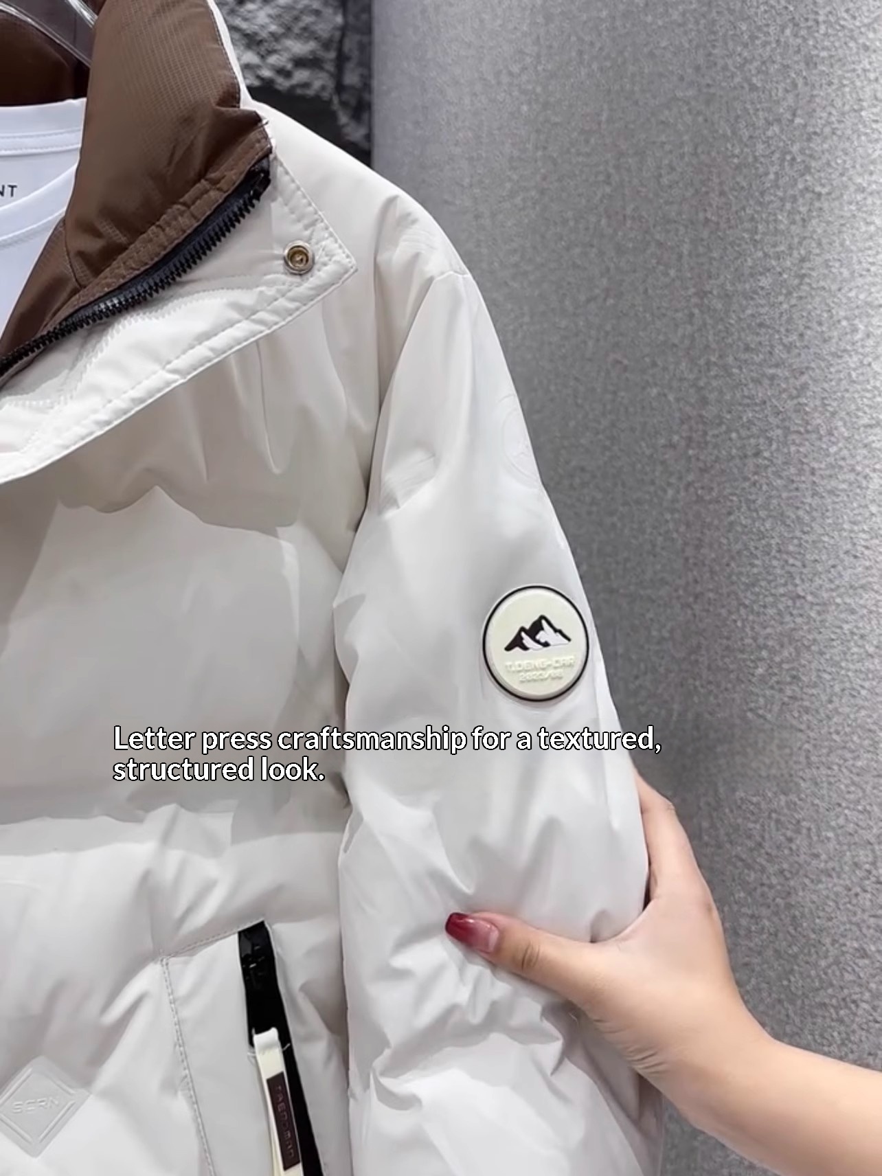 boy Down Jacket Stand Collar Winter New Thickened Color Block Warm Casual Short Coat Men's Trendy National Standard 50_voghion.com