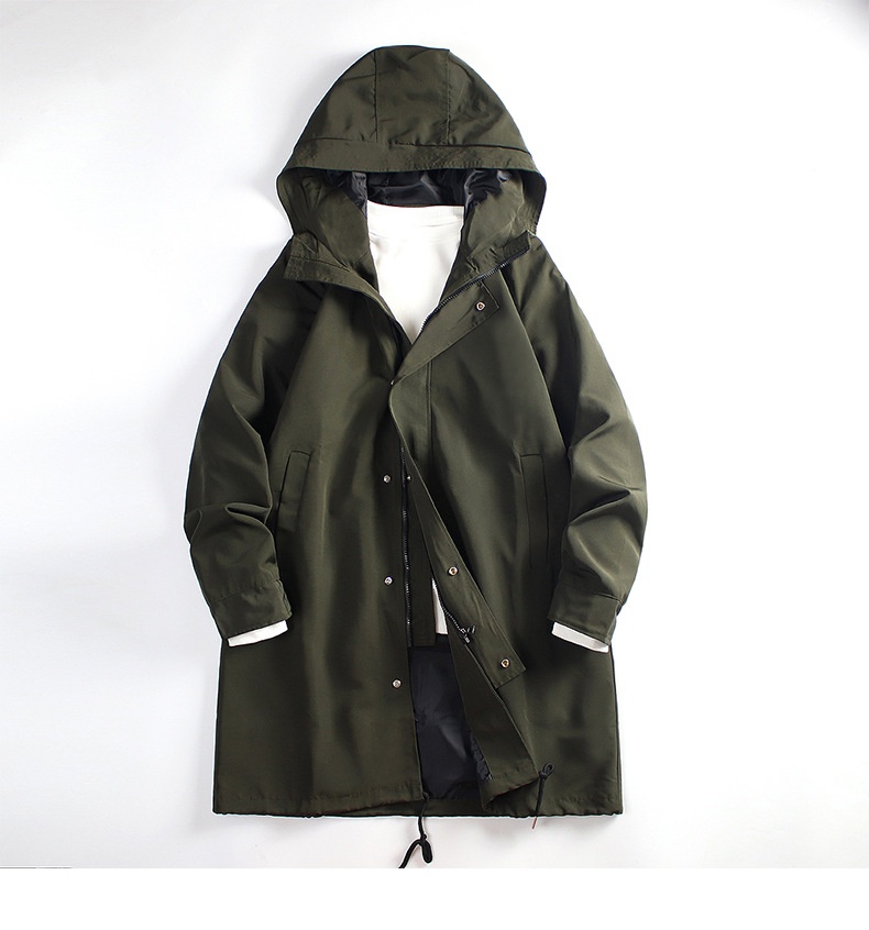 Women's Clothing Women's Men's Mid-Length Hooded Workwear Jacket 2024 Spring And Autumn Korean Style Loose Casual Coat_voghion.com