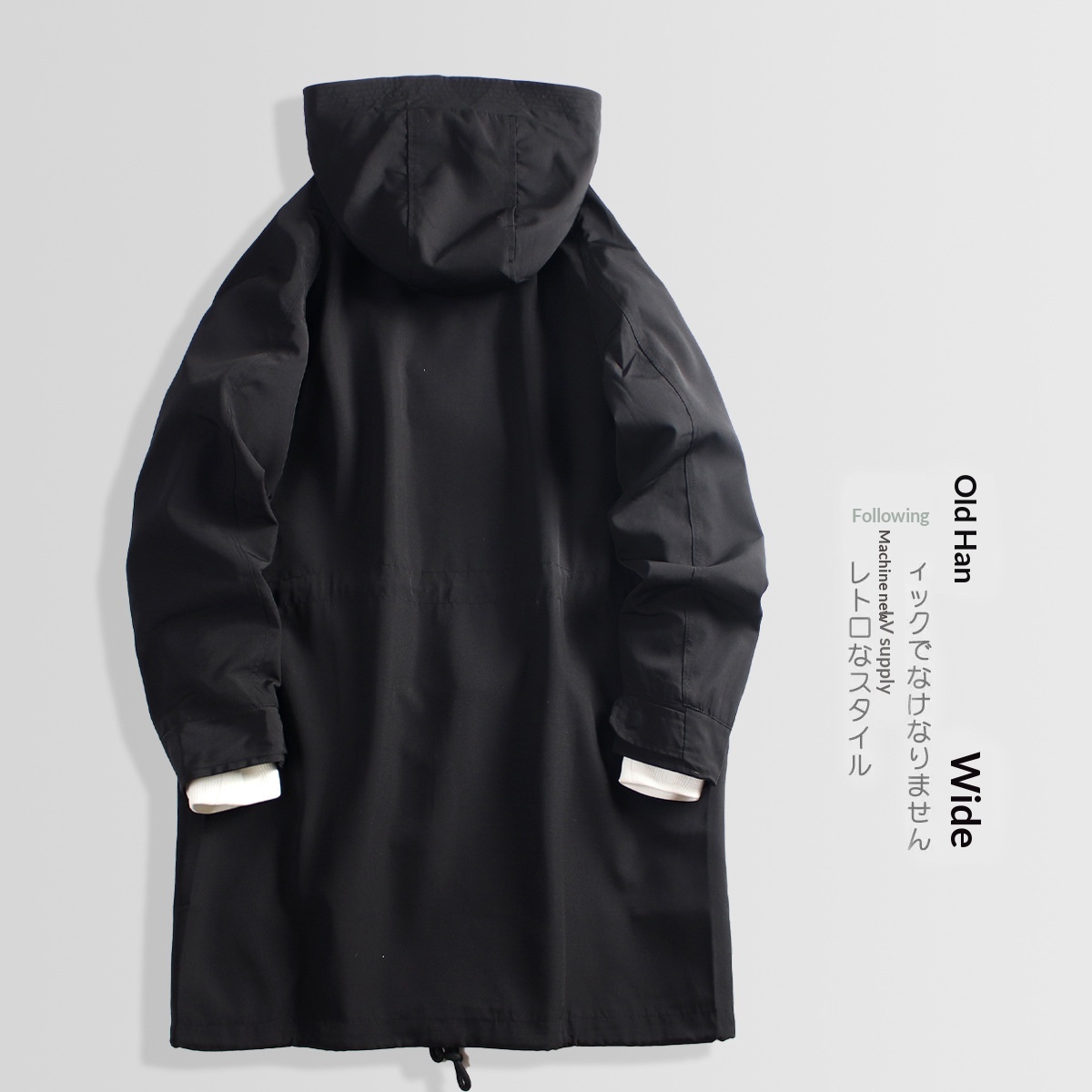 Women's Clothing Women's Men's Mid-Length Hooded Workwear Jacket 2024 Spring And Autumn Korean Style Loose Casual Coat_voghion.com
