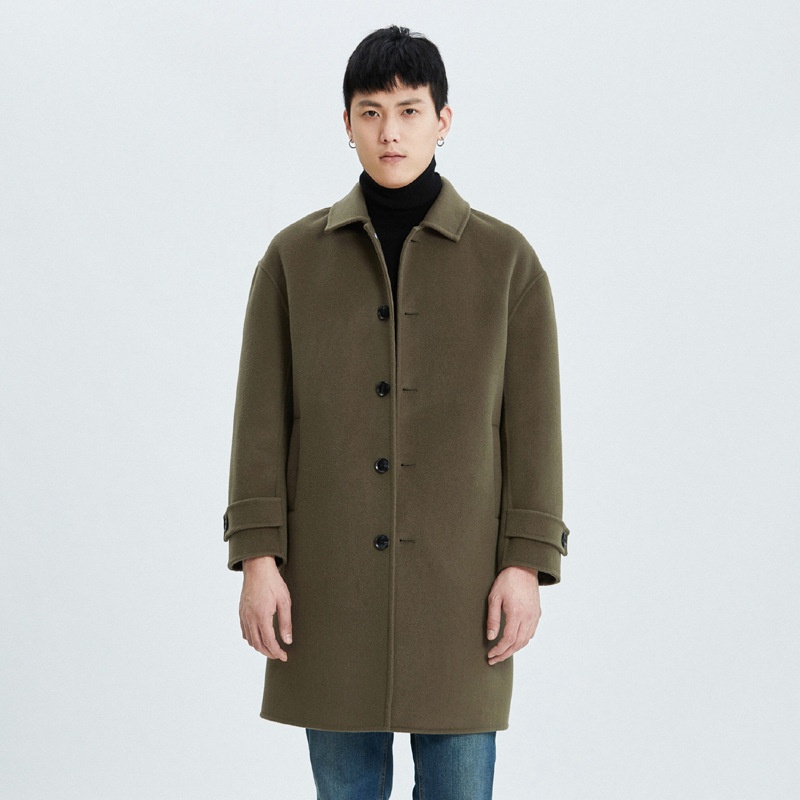 boy Boy Autumn Winter Pure Wool Men's Mid-Length Over-the-Knee Double-Sided Cashmere Jacket Business Suit Woolen Trench Coat_voghion.com