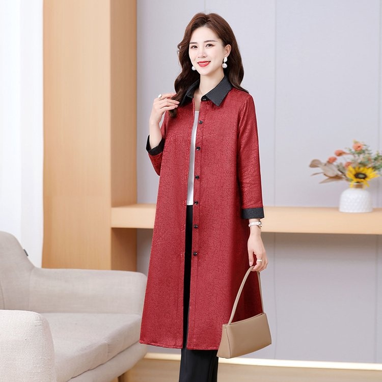 Women's Spring Fashion Casual Women's Clothing Mother's Detail Trench Coat Looks Elegant While Walking Daily_voghion.com
