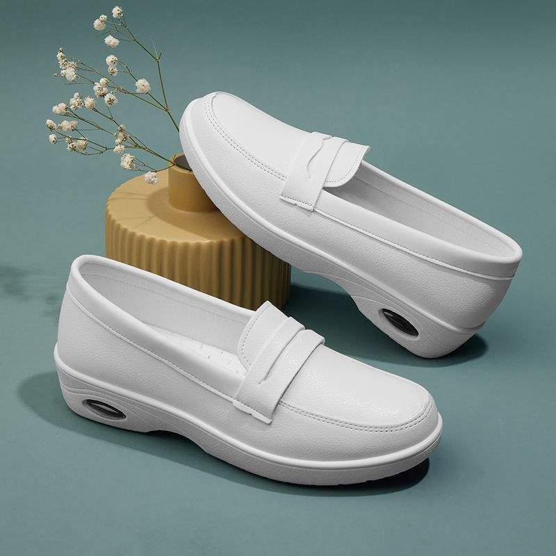ShoeGlobe ShoeGlobe Air Cushion Nurse Women, Korean Style, Medical Work Shoes, Shallow Mouth, Non-Slip, Breathable, Beauty Salon,_voghion.com